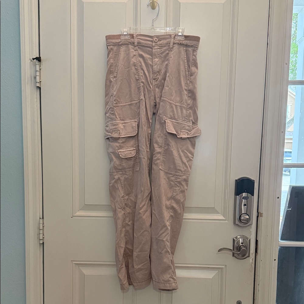 American Eagle Khaki Cargo Pants - Women's Utility Style